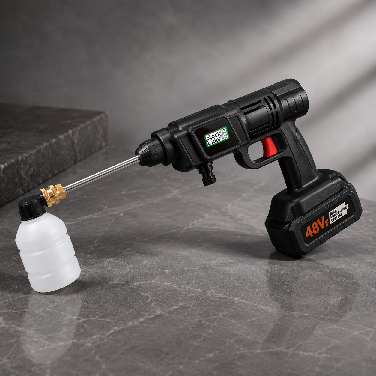 Pistola de agua a presión con 2 baterías